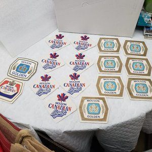 Molson Canadian Beer Coasters